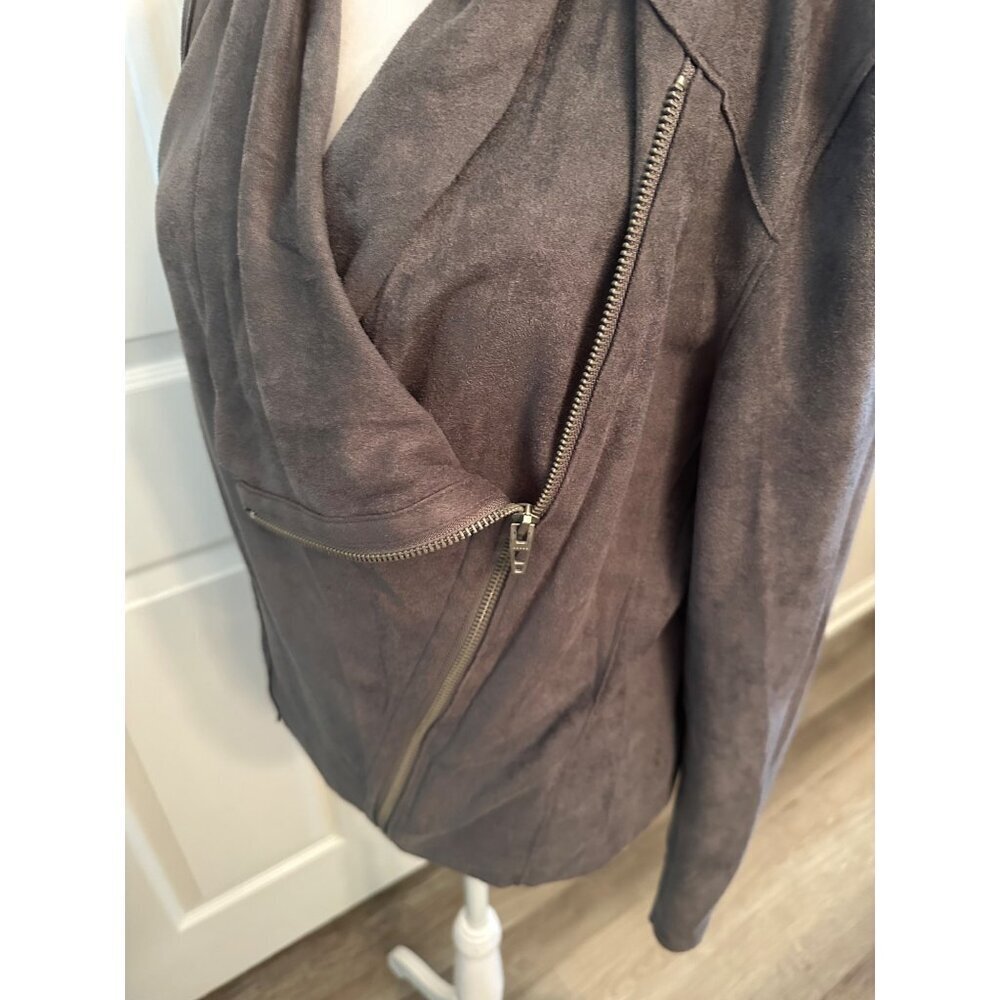 BLANKNYC Gray Soft Zipper Jacket Size M